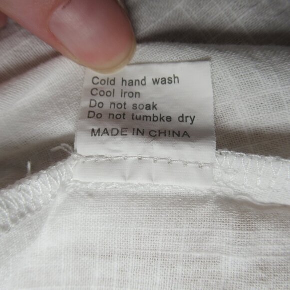 Princess Polly White Cotton Sheer Hem Top | Size US 0 - Picture 9 of 10